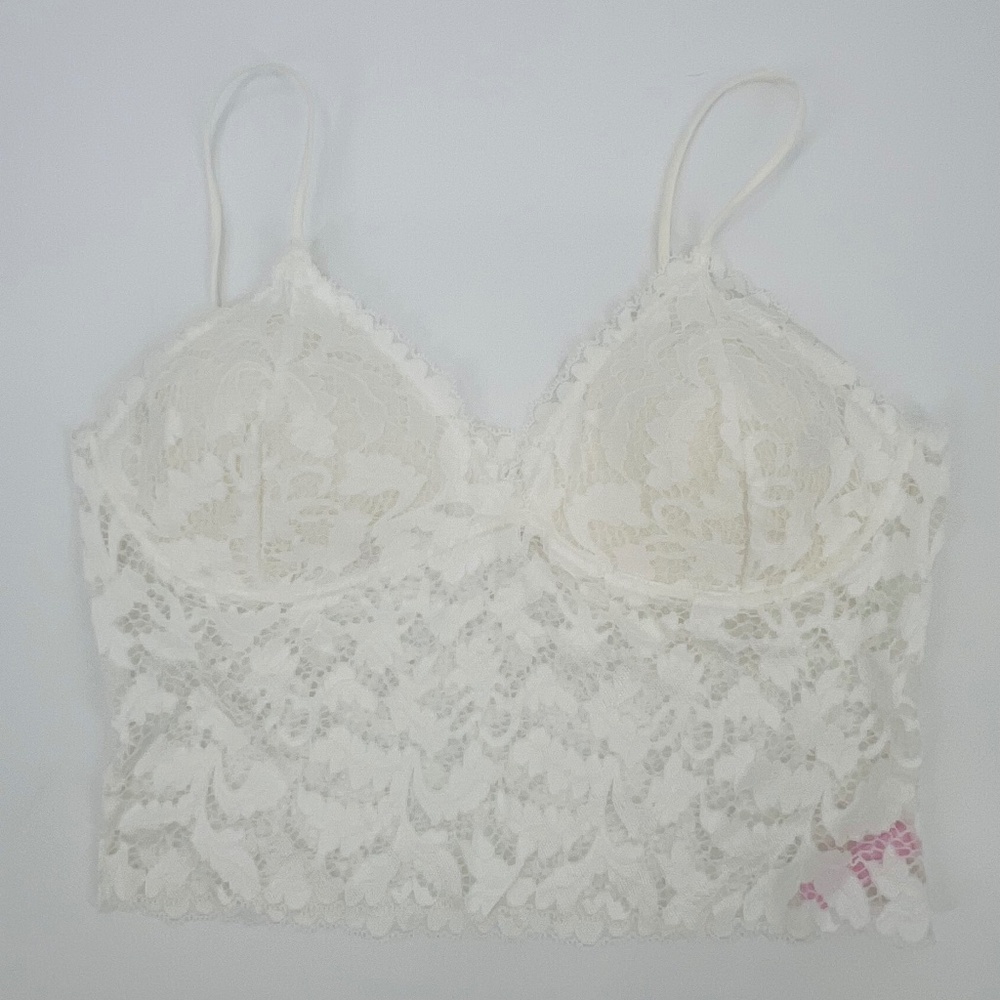 true by Rue 21 Lace Bralette Crop Top S Angel Fairy Y2K Boho Vaca Resort